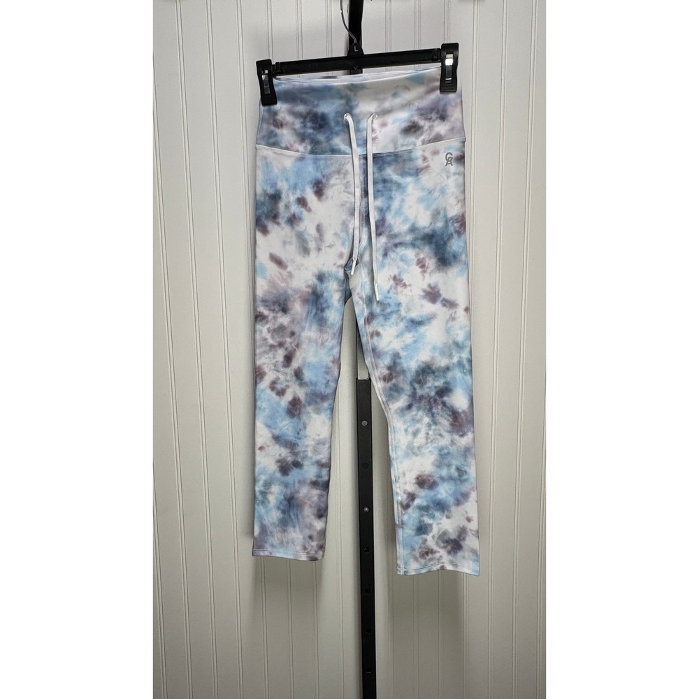 Good American Cropped Athletic Leggings Tie Dye‎ Pring - Size 1 (US XS)